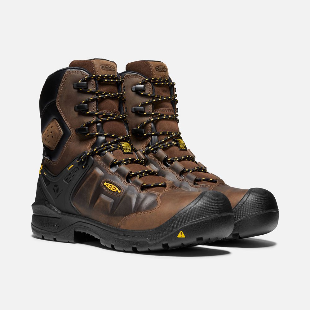 Botte de Travail Keen Homme Marron | Dover 8\" Insulated Waterproof (Carbon-Fiber Toe) | XYJCZ-6247